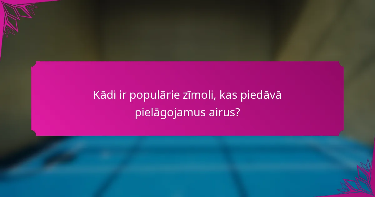 Kādi ir populārie zīmoli, kas piedāvā pielāgojamus airus?